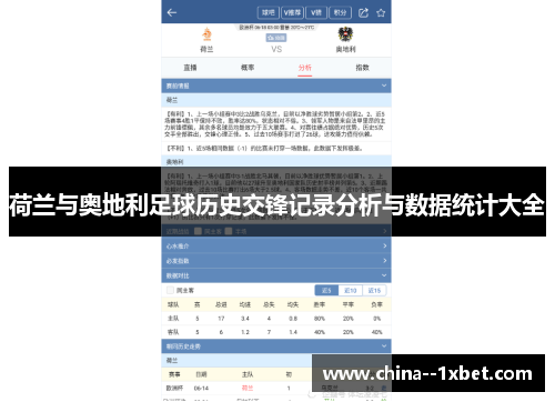 荷兰与奥地利足球历史交锋记录分析与数据统计大全